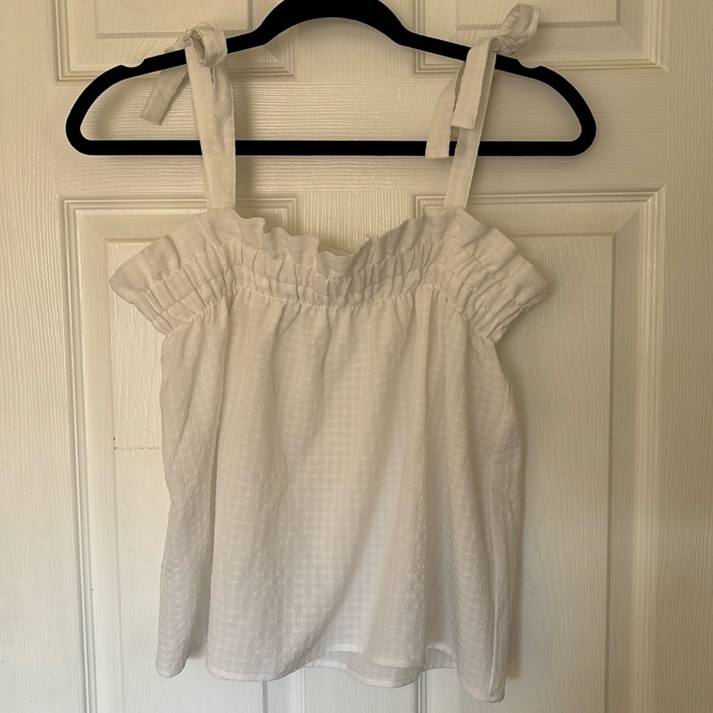 Gorgeous White Tie-Strap Tank
